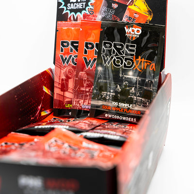 PRE WOD DISPLAY BOX - 40 SACHETS - WHOLESALE